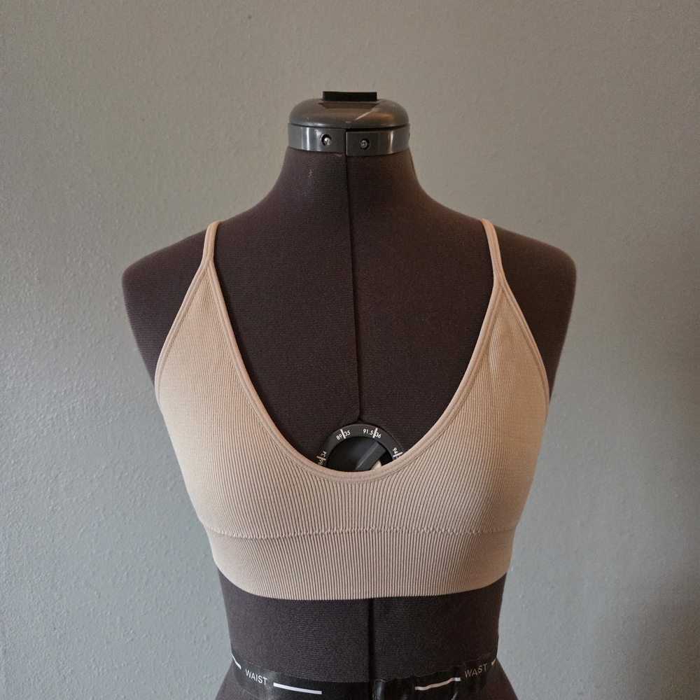 Aeropostale Tan Ribbed Bralette